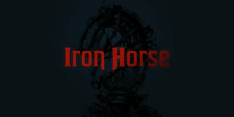 House of Cards stylistic alternates and sprayed stroke example on Adobe Fonts