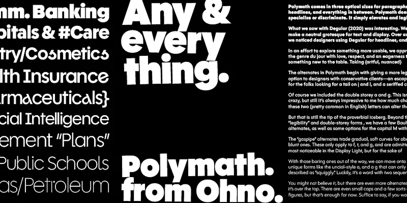 Weight example on Adobe Fonts